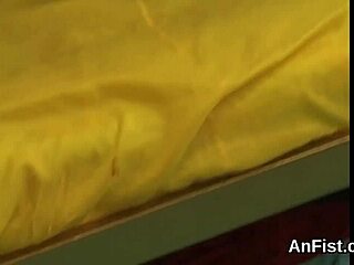 Damn! Unusual Lesbo Peaches Spreading Wide and Fist Fucking Tight Anals