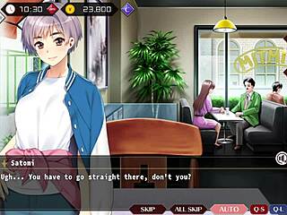 I’m obsessed with Satomi’s short hair at the coffee shop