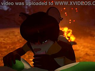 Furry Gostosa Mamando Gostoso No Pau