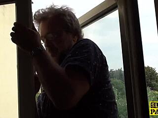 The spanked slut rides hard in heels, getting slapped during domination.