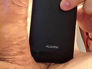 Detailed view of monster cock masturbation with intense stroking