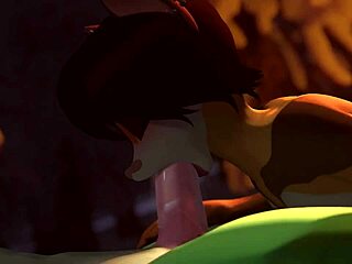 Furry Gostosa Mamando Gostoso No Pau