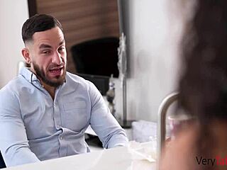 The grounded teen faced a steamy bang with her curvy stepsister in a taboo group scene.