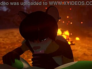 Furry Gostosa Mamando Gostoso No Pau