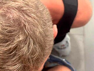 Toilet gay blowjob compilation in public outdoor settings