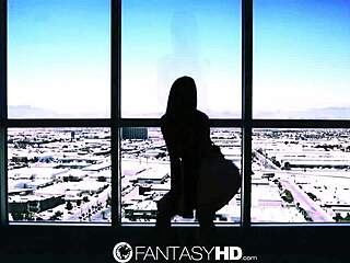 FantasyHD - Skinny Blonde Sierra Nevadah Shows Sexy Silhouette in Hardcore Action.