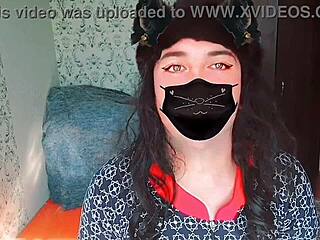 twink sissy crossdresser flaunts big ass in sexy dress