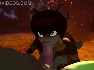 Furry Gostosa Mamando Gostoso No Pau