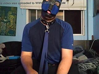 Exploring self-pleasure with a chastity cage