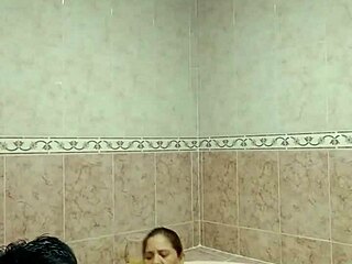 Intriguing bath scene with mexican prostitute in jacuzzi