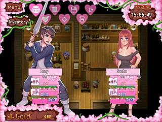 Hey, in Harem Hentai Game Ep 4, my best friend became a dancing whore!