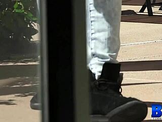 Luna Fucks Gloryhole with Monster Cock