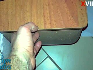 Hey, I framed my girlfriend and stole her panties for a kinky cumshot POV 😏