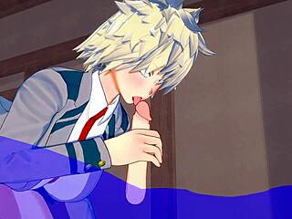 โอ้ย มิตสึกิ บากูโกะ จากมายฮีโร่ อคาเดเมีย เย็ดแรงสุดป่าเถื่อนในอนิเมะโป๊ร์นญี่ปุ่น