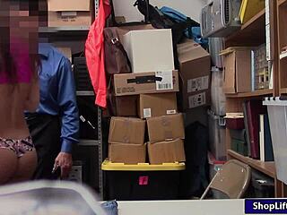 Pretty Shoplifter Lily Adams Gets Twat Ripped