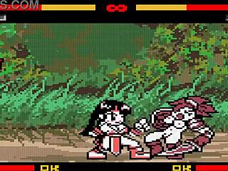 climax battle studios fighters in wild futanari ring sex