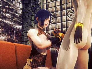 genshin impact hentai xiangling gets handjob and anal uncensored in japanese anime style