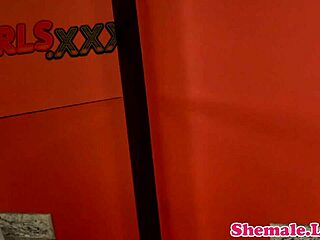 Bathing solo shemale pleasures herself