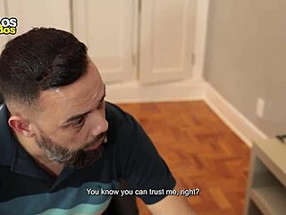 Old Man Gives Huge Dildo to Naughty Boy