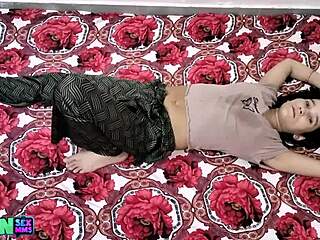 horny indian couple getting wild on bed before fucking 😈