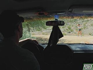 horny jogger babe sonny mckinley gets picked up and fucked hard