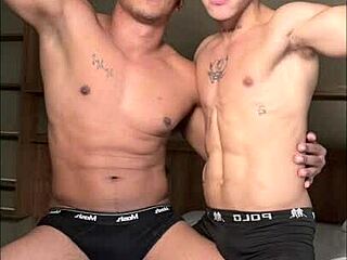 Young Gay Guys Engage In Intense Fucking