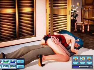 Si cantik rambut biru alami kongkek bodoh dengan pasangan dia.