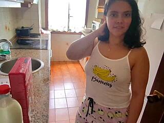 New neighbor reveals big ass for monster cock doggystyle?