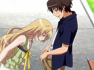 Coppia Hentai Scopa All'Aperto in Abito Sexy