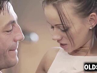 Old Dude Eating Sweet Girl's Shaved Pussy - Tina Walker!