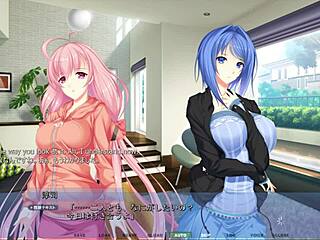 yo, in akumeru family harem route part 2, these step-sisters are giving a dual titfuck 😈