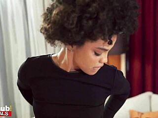 Horny Brazilian housemate rides juicy pussy 😍