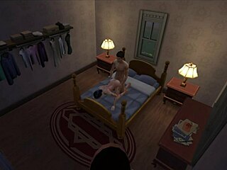 dylan and jess share a cozy night in their anime game world