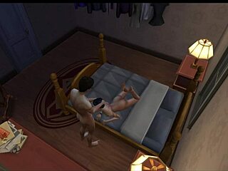 dylan and jess share a cozy night in their anime game world