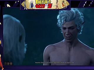 Astorian fucks a female Namekian in hentai sex with big tits.