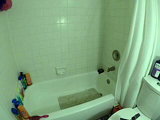 Angel lover hides steamy secrets in a seductive Latina shower scene