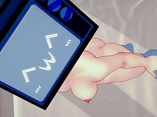 Mujer de TV sexo rápido en equipo deportivo en baño, anime sin censura