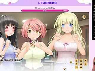 Vtuber Lewdneko plays Love Cubed part 4