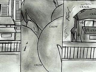 Giantess Grows Huge Breasts In Animated Comic