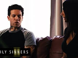 Family sinners - reagan foxx kisses her stepson small 18+ hands & pushes her big tits against him as she undresses herself 😍