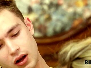 In rim4k stranger danger, she licks his ass passionately.