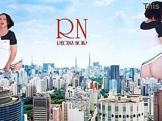 Giant lady without panties strolls around the city, as tall as King Kong for an amazing show