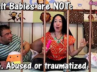 ¡OMG, backstage con roleplay ABDL, rompiendo mitos de fetiche de pañales en escenas locas! 😲