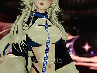 Cyber Babe Teases With Space Fuck Lap Dance In Vrchat Erp