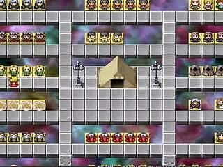 witch act part 2 in anime game group scene.