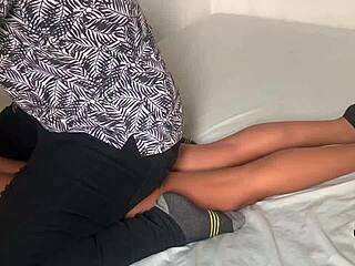 he dominated my stepsister with an erotic massage!