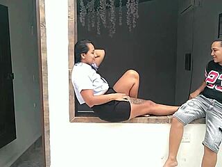 Inviting my lover for a distraction at the motel