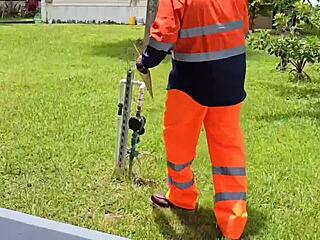 The plumber got distracted and unloaded in customer’s pussy instead