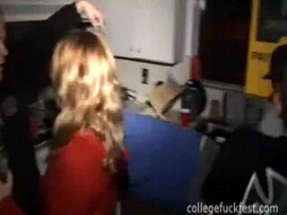 Kegger Teen 18+ Fuck Gets Messy in Outdoor Cumshot