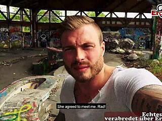 타투 독일 밀프 실제 데이트 야외 애널섹스